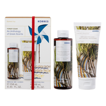 Korres Forest Cedar Gift Set Body Cleanser & Body Milk